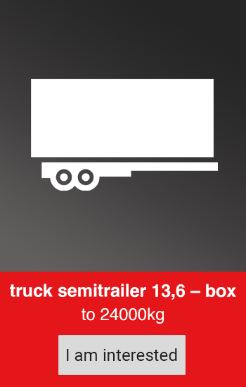 truck semitrailer 13,6 – box